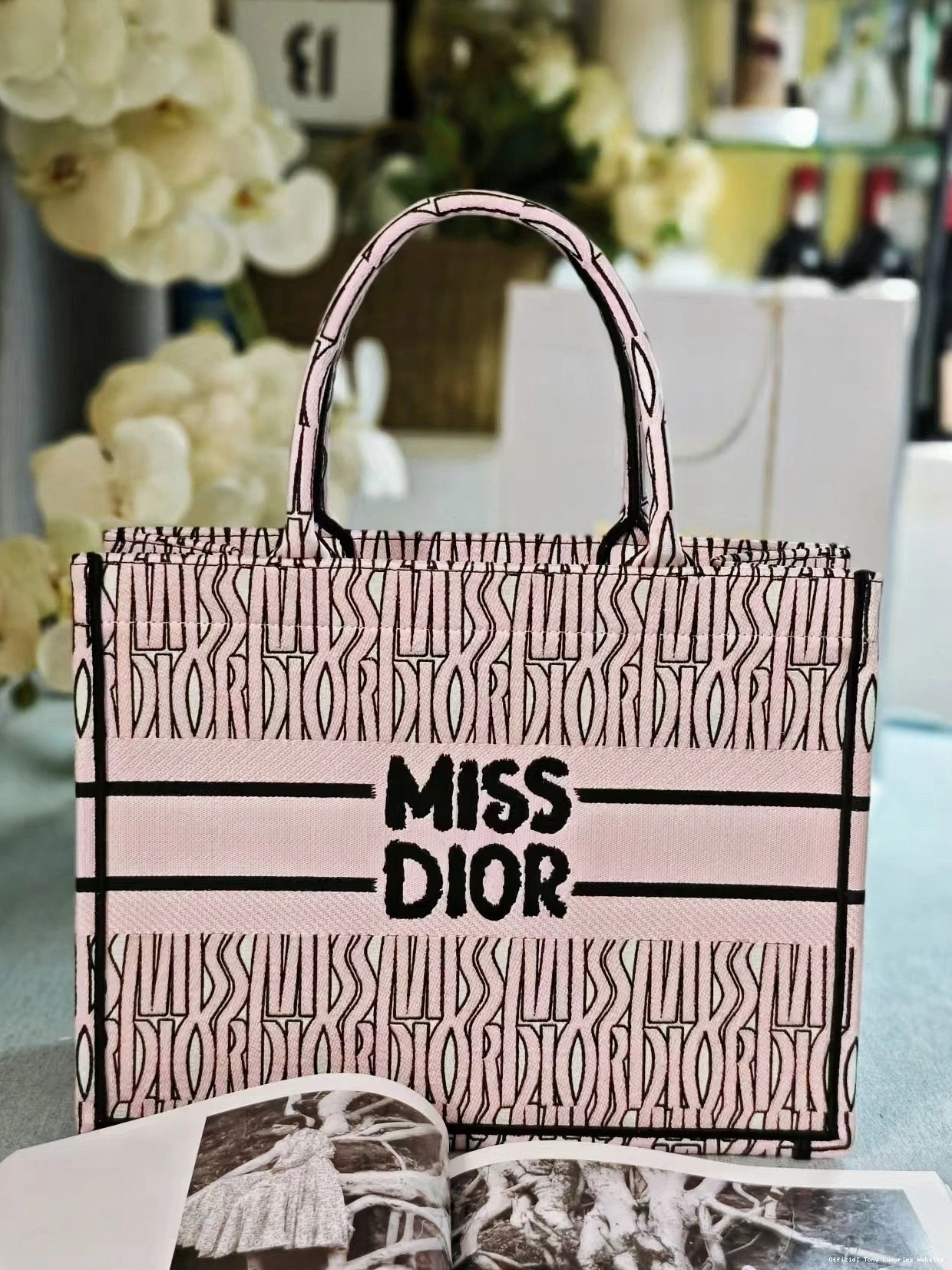 Tony Luxuries BOOK MEDIUM diro TOTE-36.5X27.5X16.5CM 0803